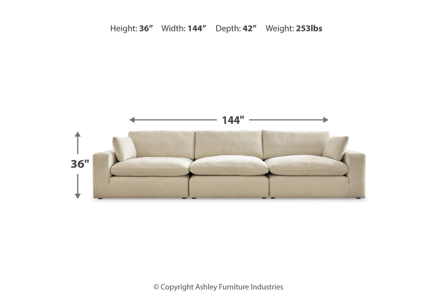 Elyza 3-Piece Sectional Sofa