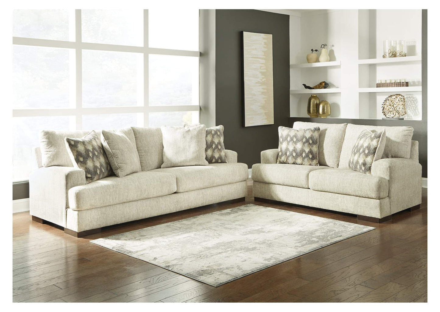 Caretti Sofa, Loveseat, Chair and Ottoman