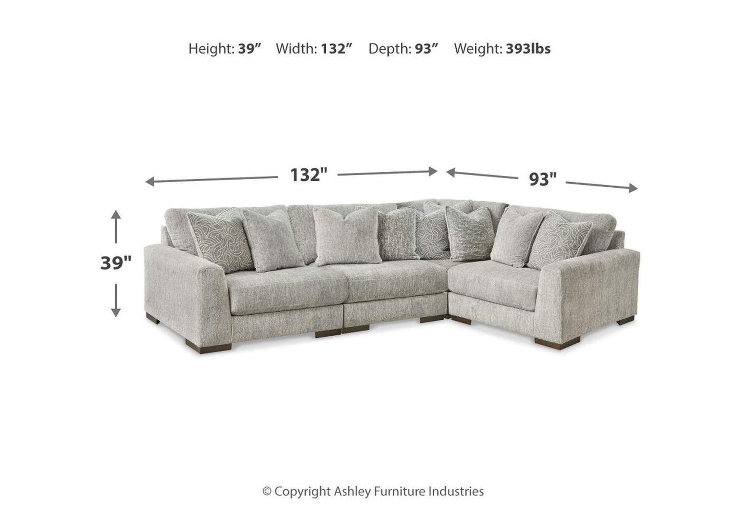 Regent Park 4-Piece Sectional