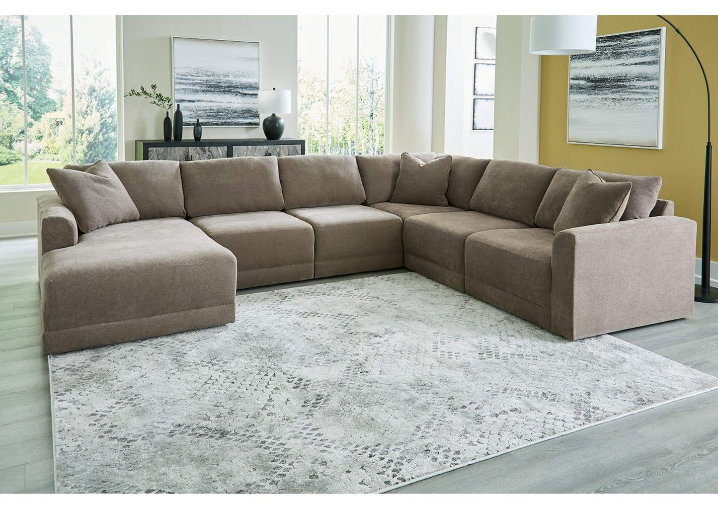 Raeanna 6-Piece Sectional with Chaise