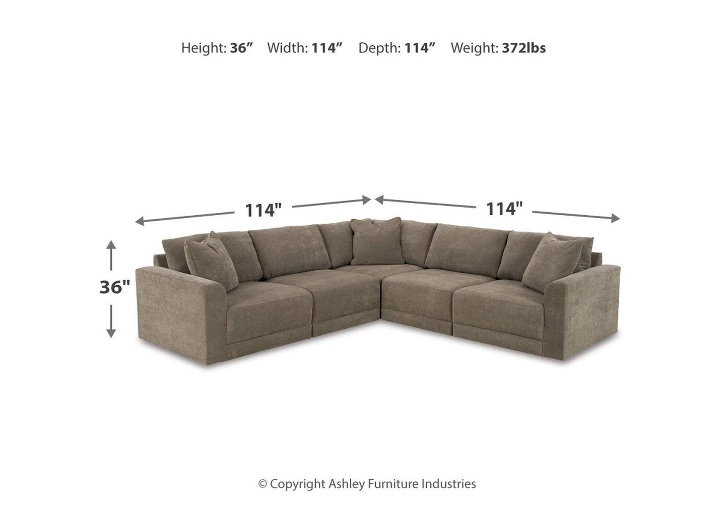 Raeanna 5-Piece Sectional