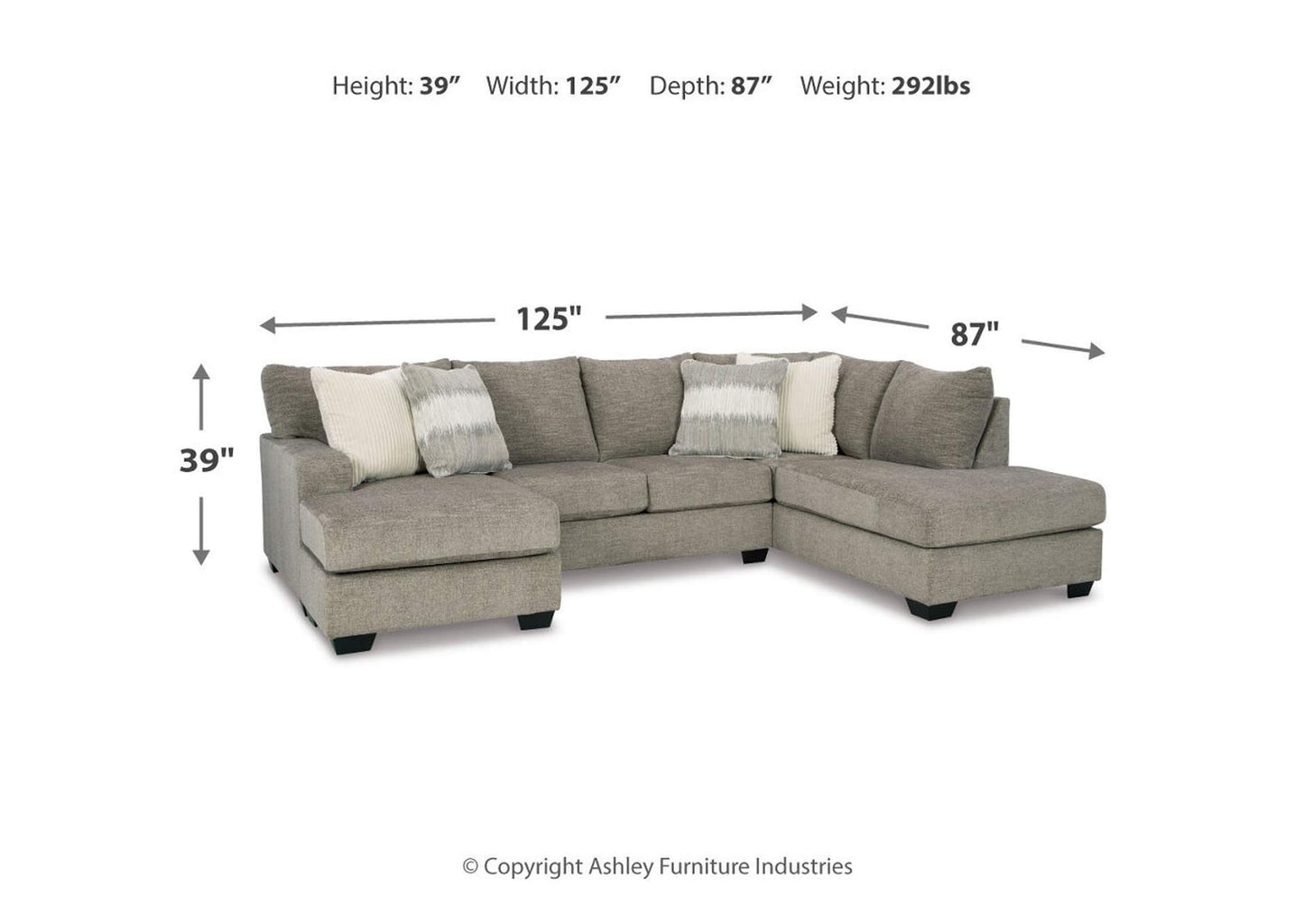 Creswell 2-Piece Sectional with Chaise