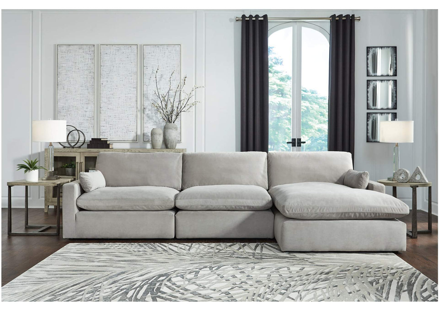 Sophie 3-Piece Sectional with Chaise