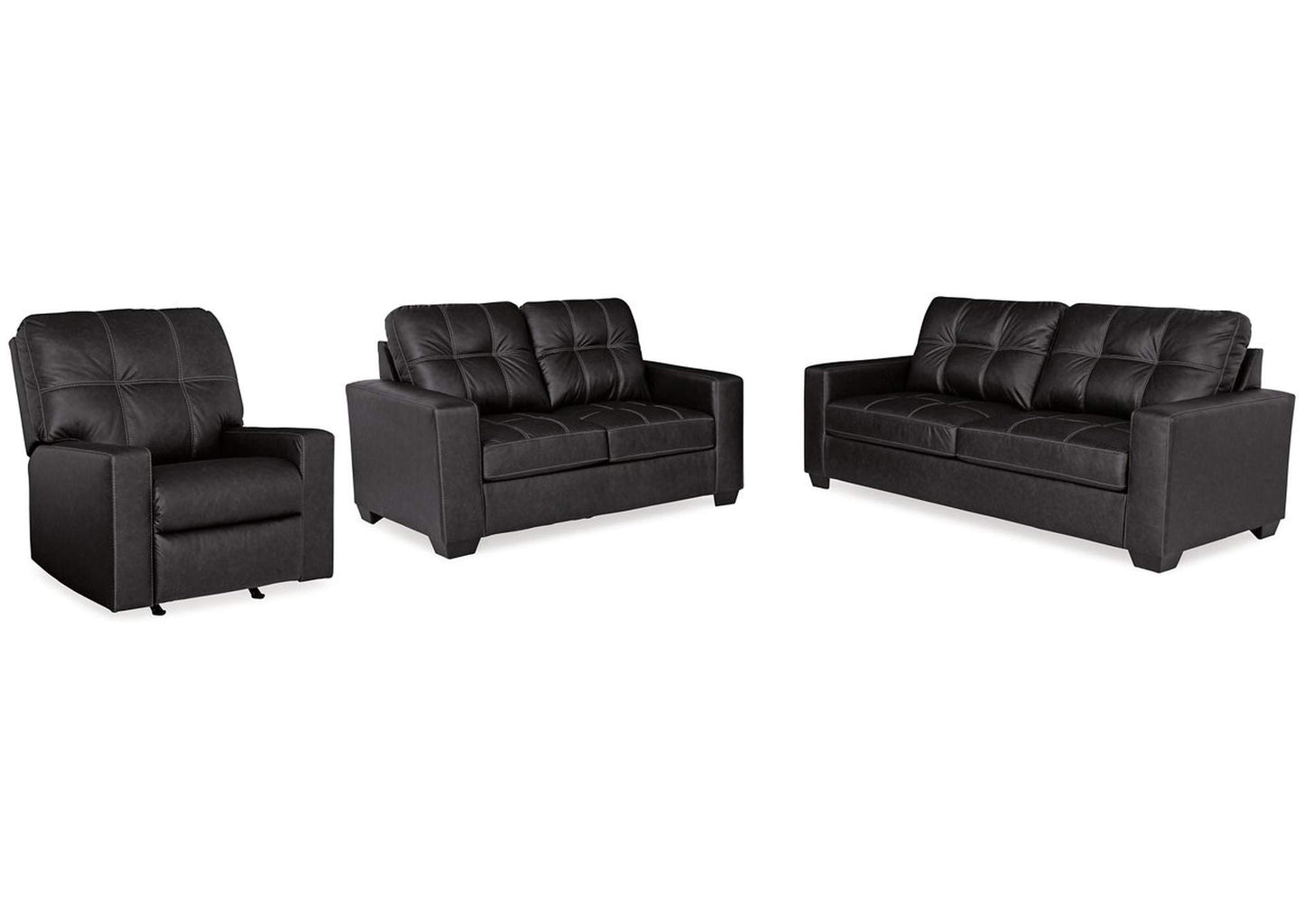 Barlin Mills Sofa, Loveseat and Recliner