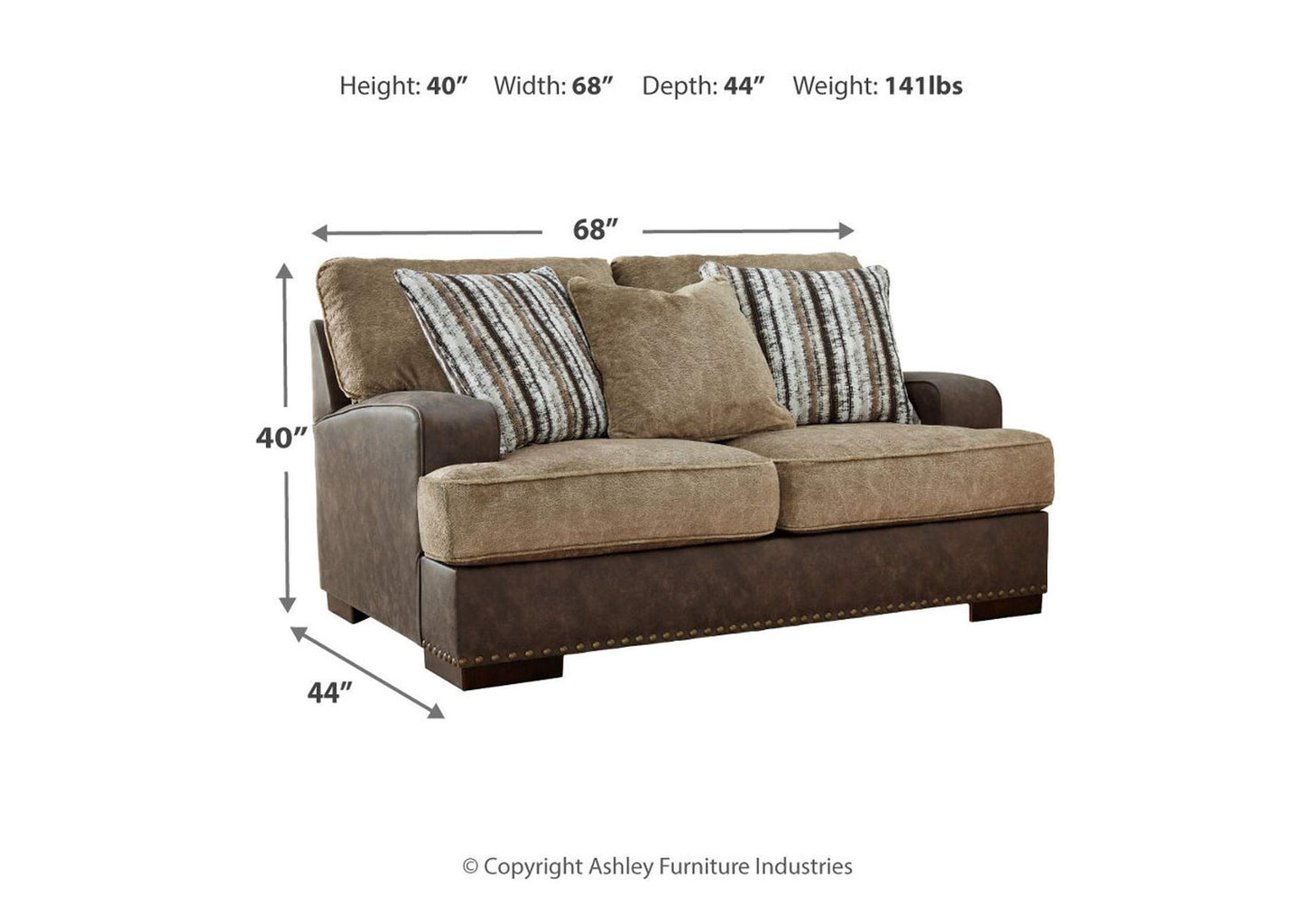 Alesbury Sofa and Loveseat