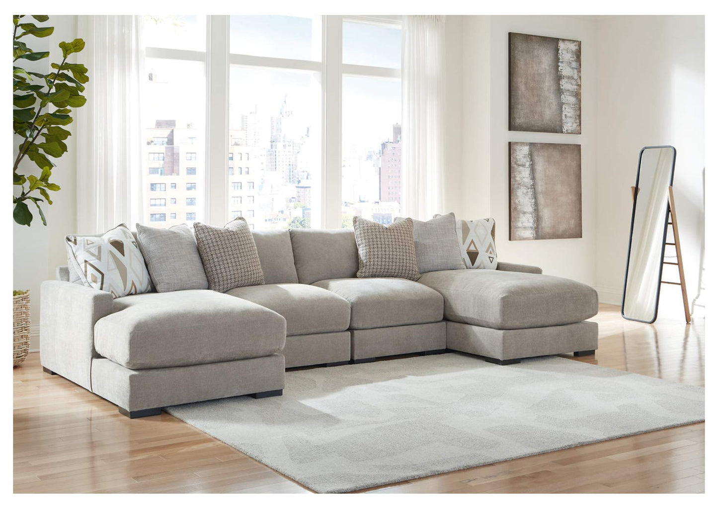 Aslan Court 4-Piece Sofa Pit Sectional