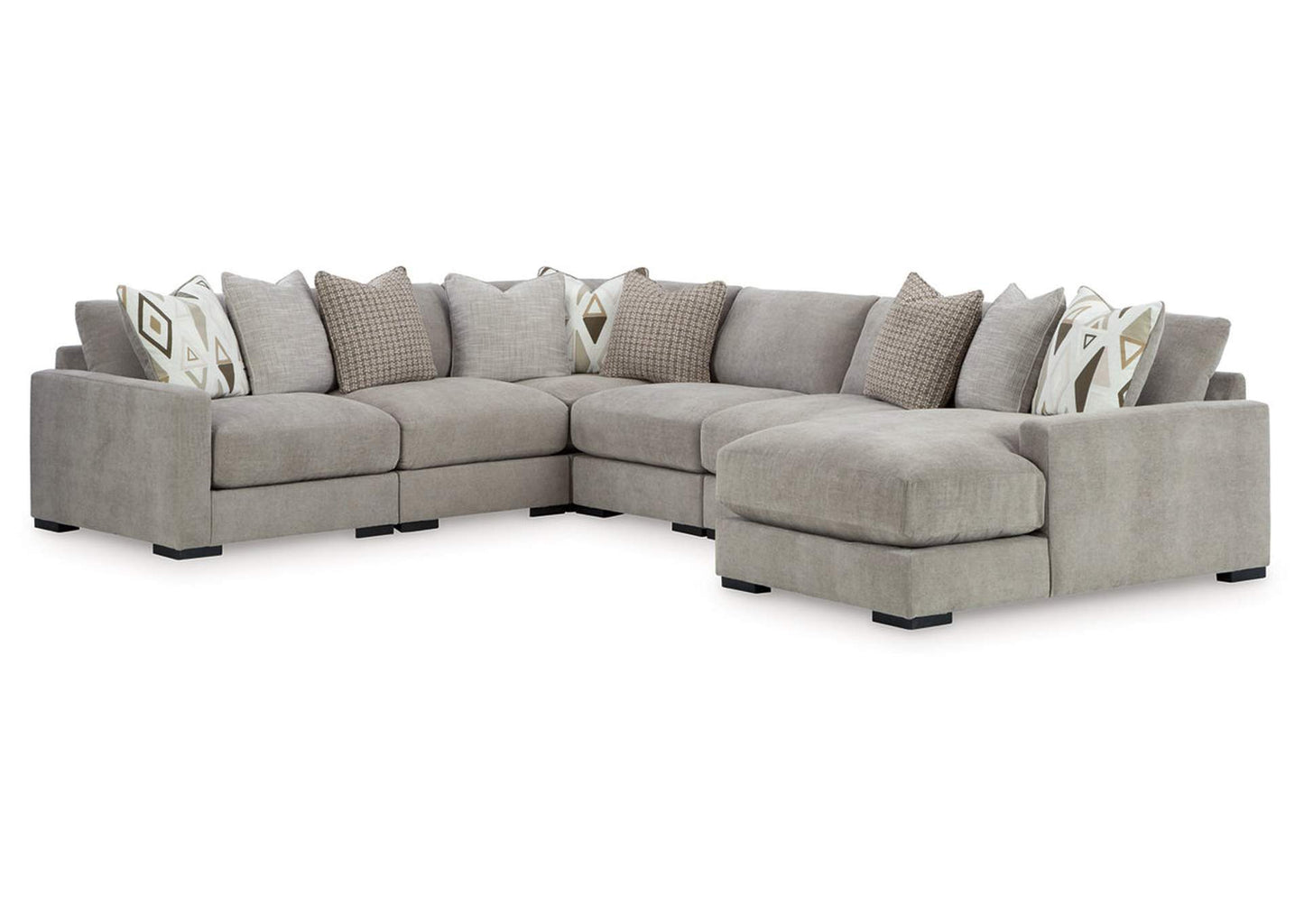 Aslan Court 6-Piece Sectional with Chaise