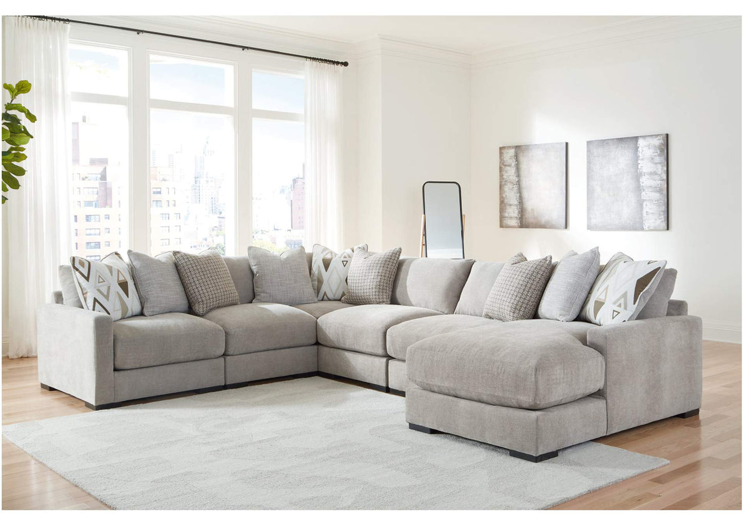 Aslan Court 6-Piece Sectional with Chaise