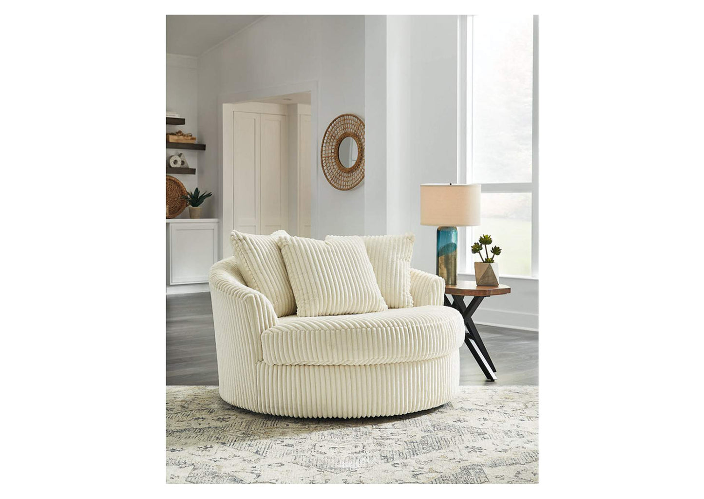 Lindyn Oversized Swivel Accent Chair