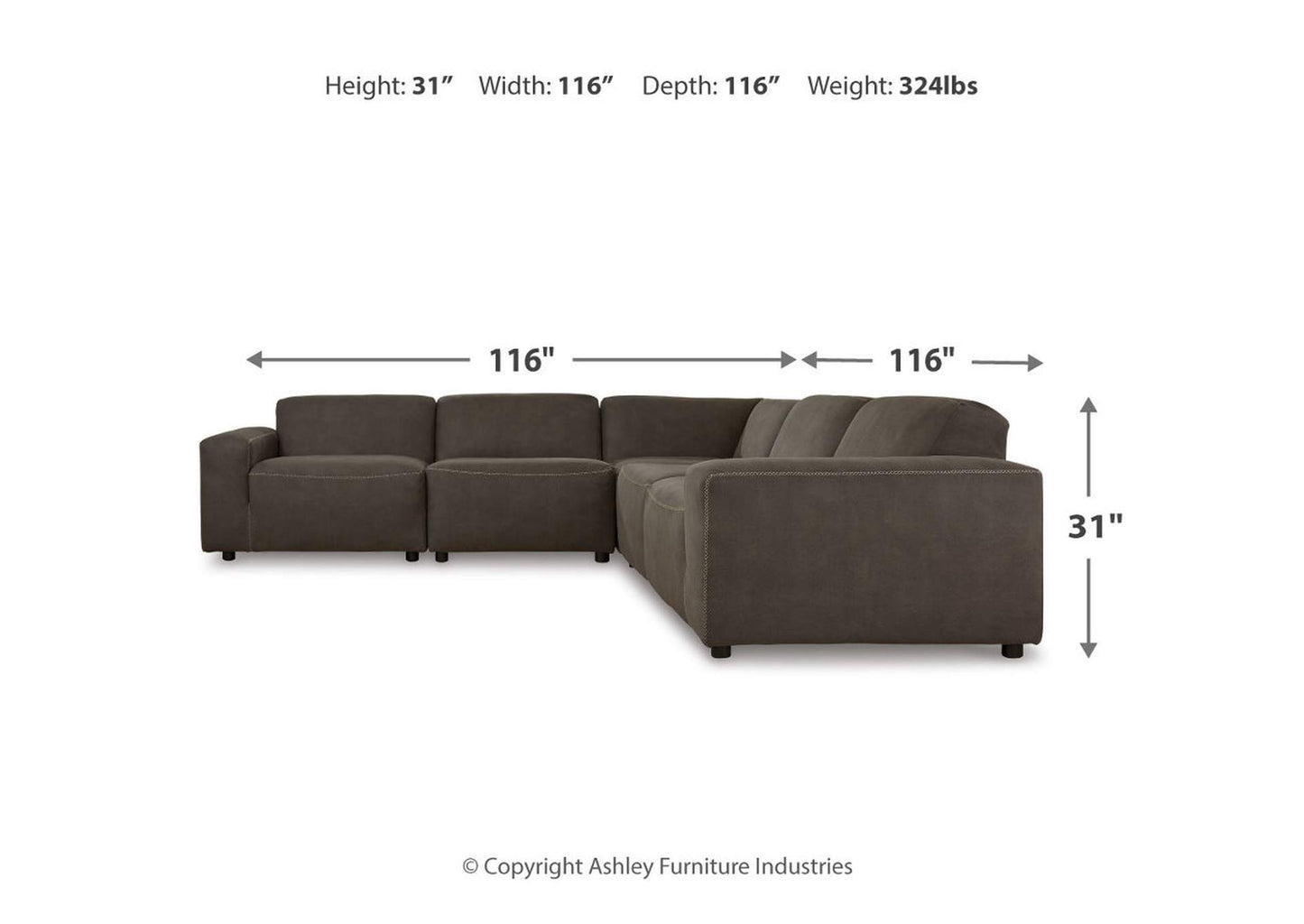 Allena 5-Piece Sectional