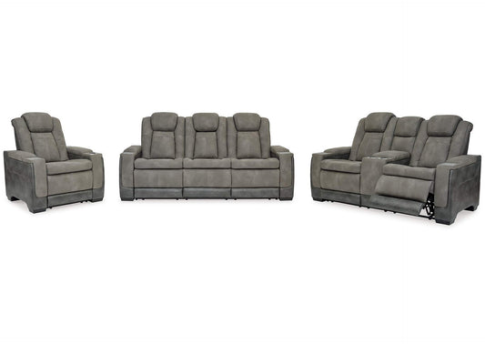 Next-Gen Durapella Performance Fabric Dual Power Reclining Sofa, Loveseat, and Recliner