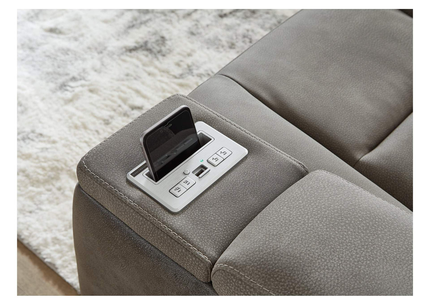 Next-Gen Durapella Performance Fabric Dual Power Reclining Sofa and Loveseat