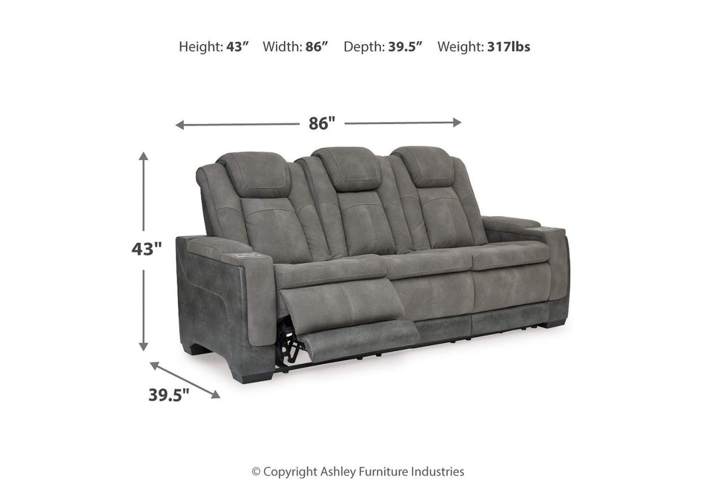 Next-Gen DuraPella Power Reclining Sofa