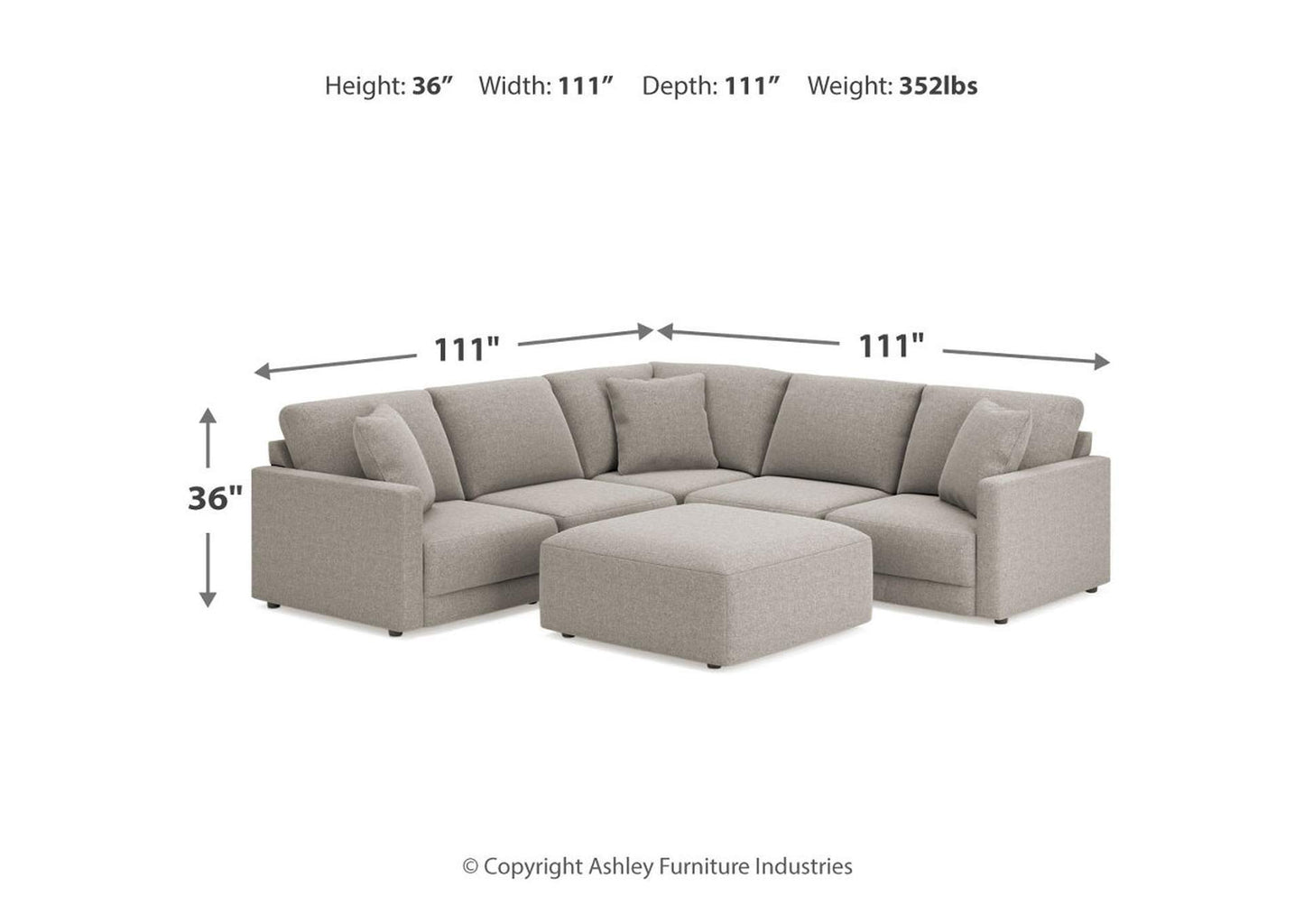 Katany 5-Piece Sectional