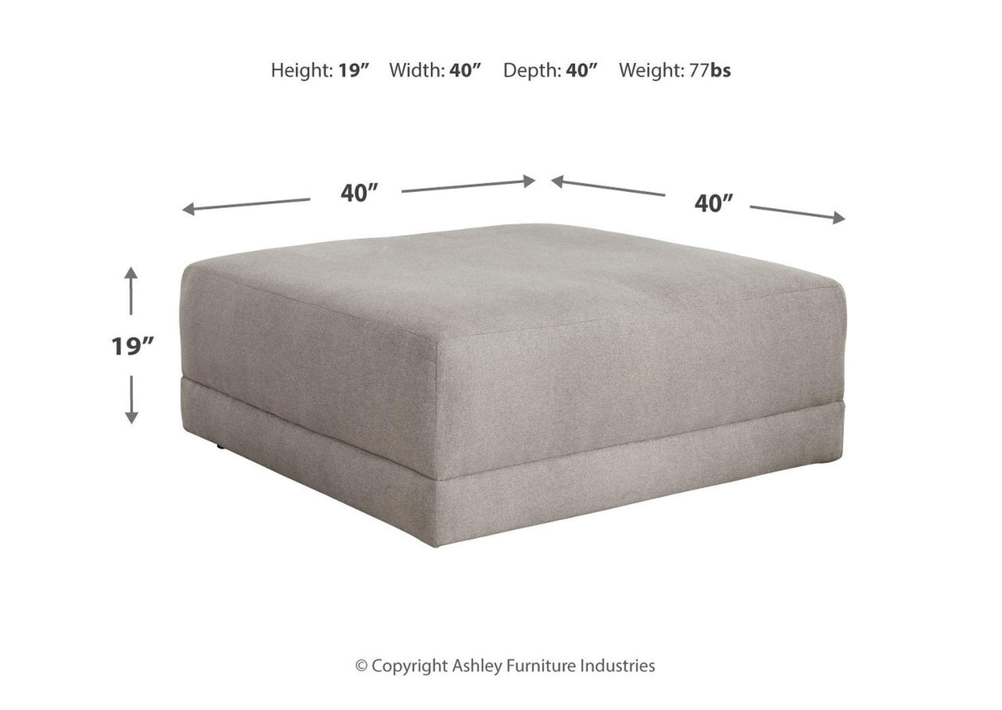 Katany Oversized Accent Ottoman