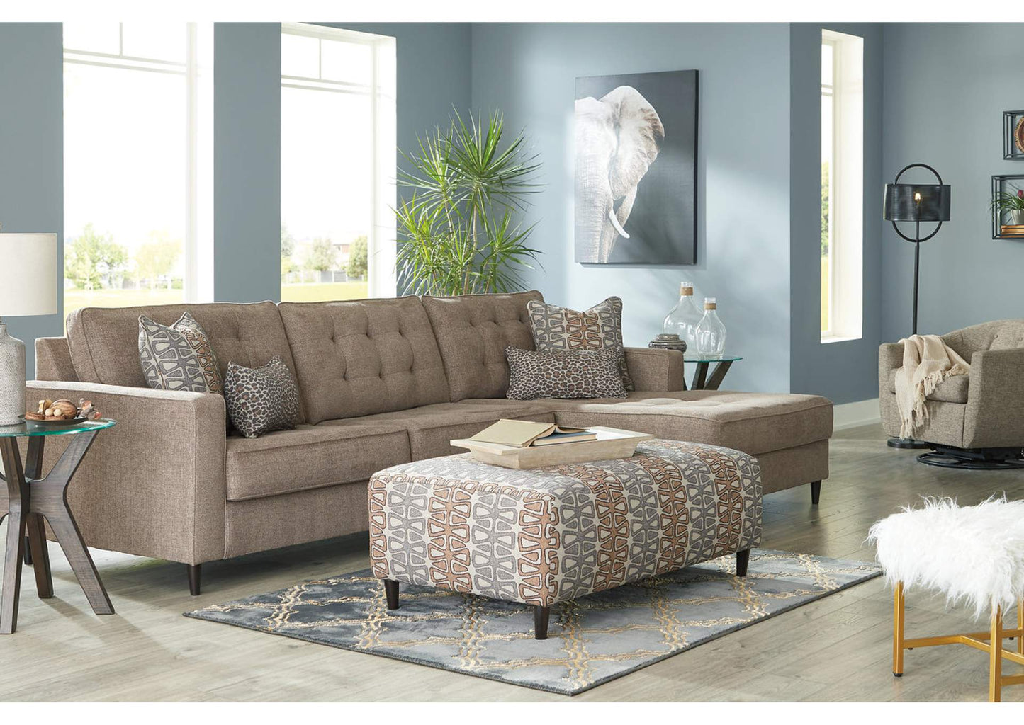 Flintshire Oversized Accent Ottoman