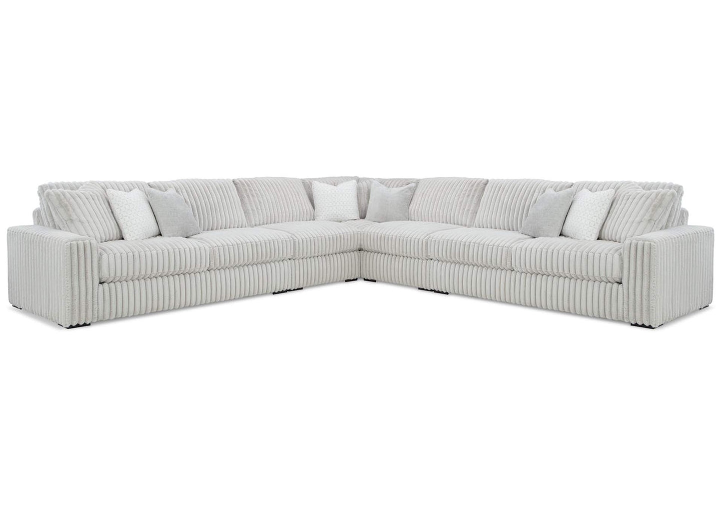 Stupendous 5-Piece Sectional with Ottoman