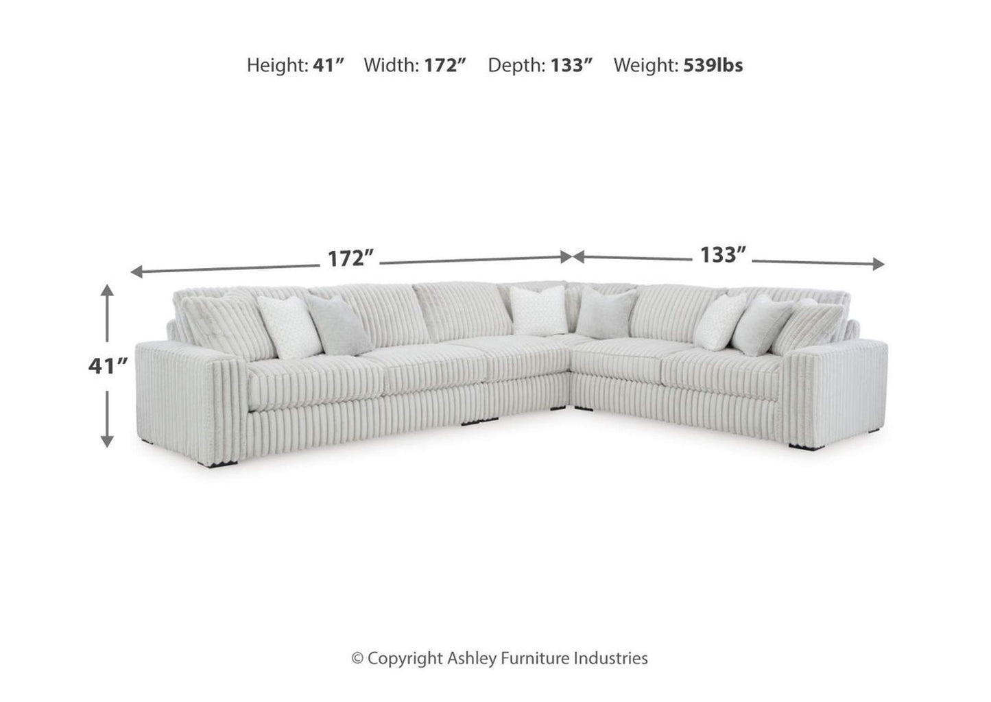 Stupendous 4-Piece Sectional