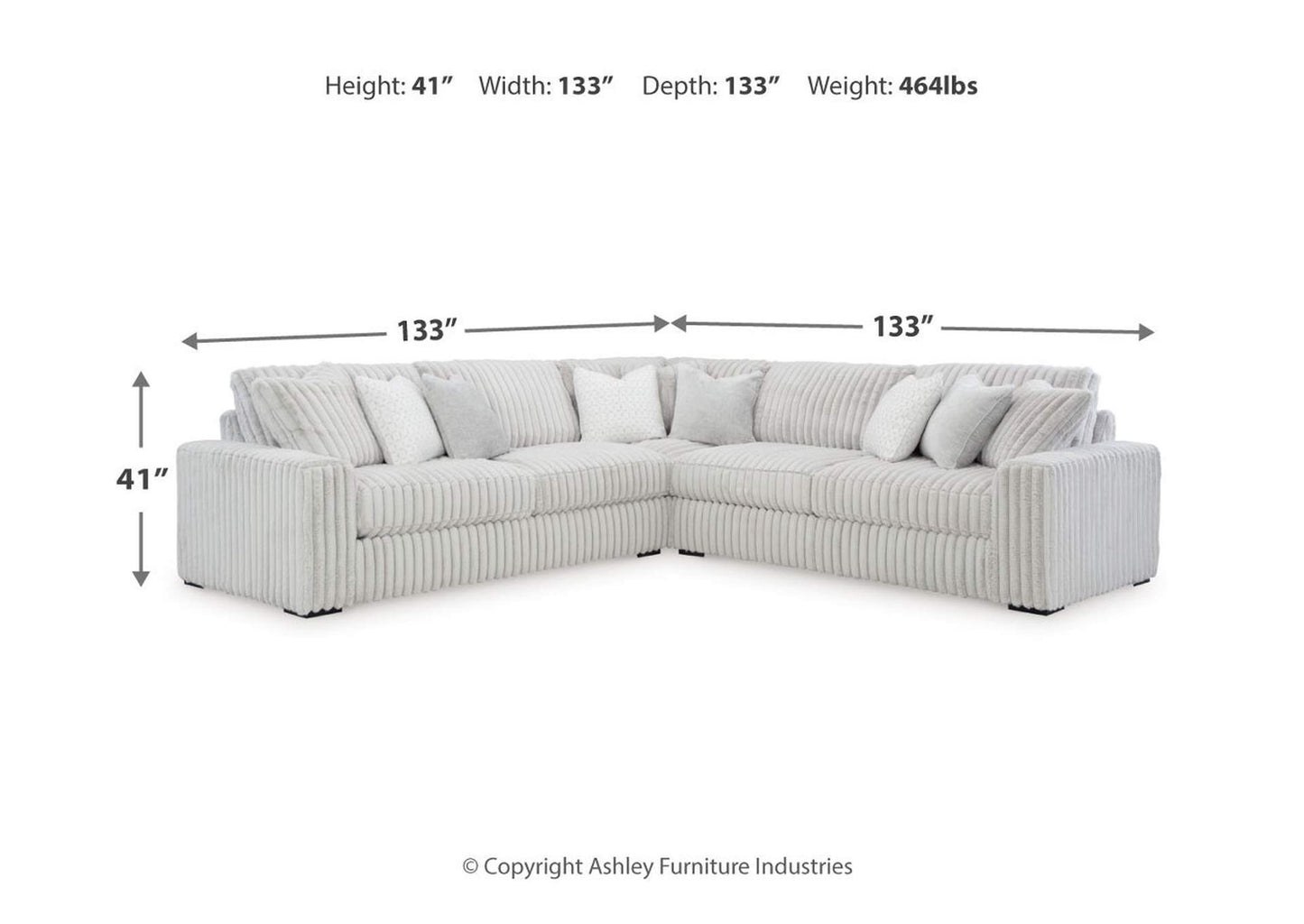 Stupendous 3-Piece Sectional