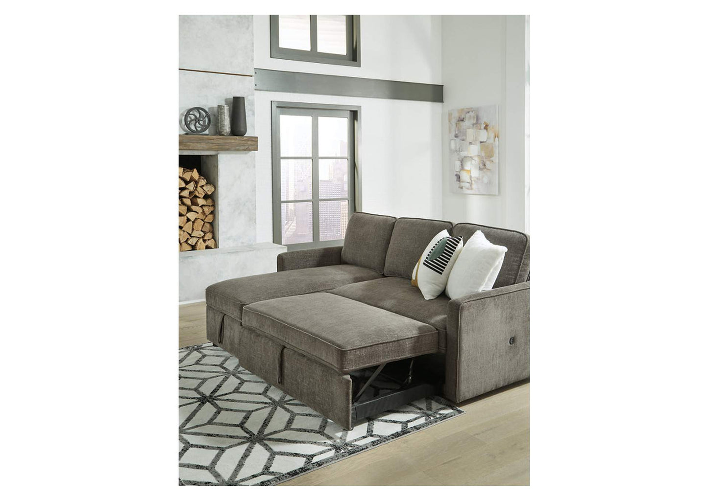 Kerle 2-Piece Sectional with Pop Up Bed