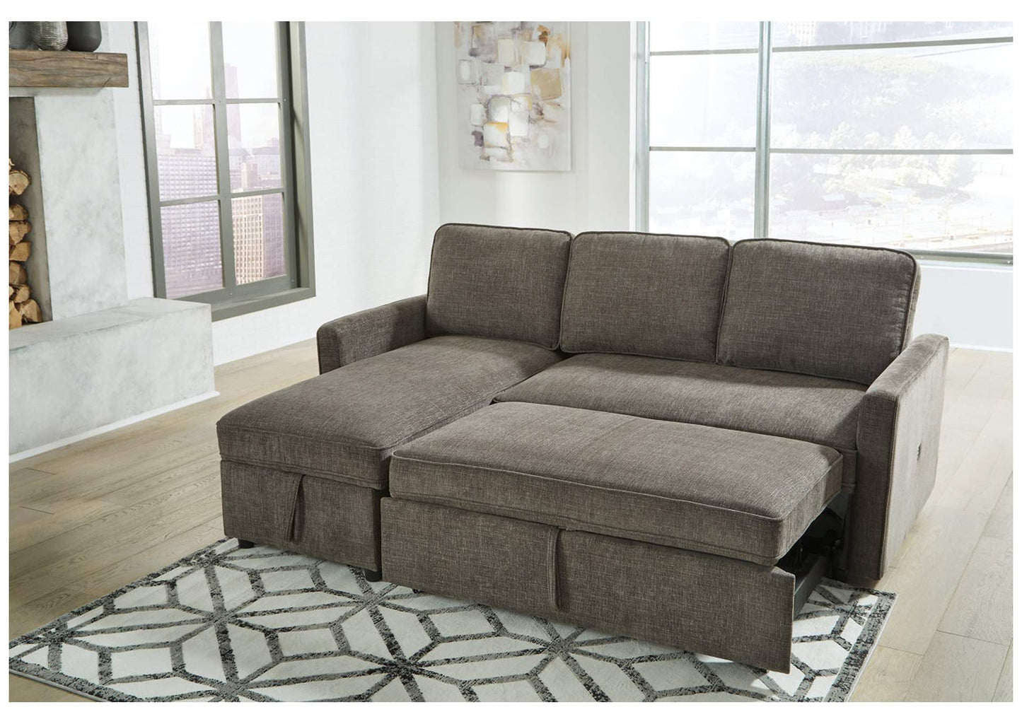 Kerle 2-Piece Sectional with Pop Up Bed