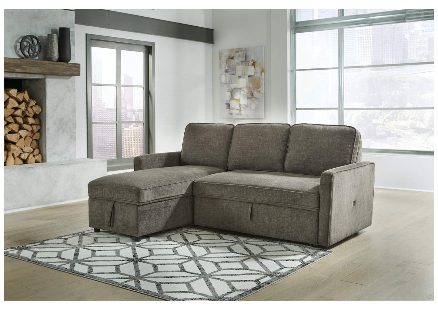 Kerle 2-Piece Sectional with Pop Up Bed