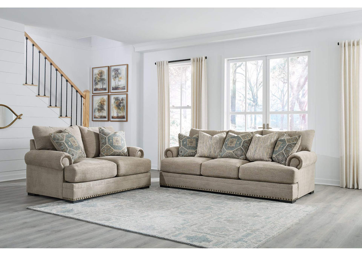 Galemore Sofa, Loveseat, Chair and Ottoman