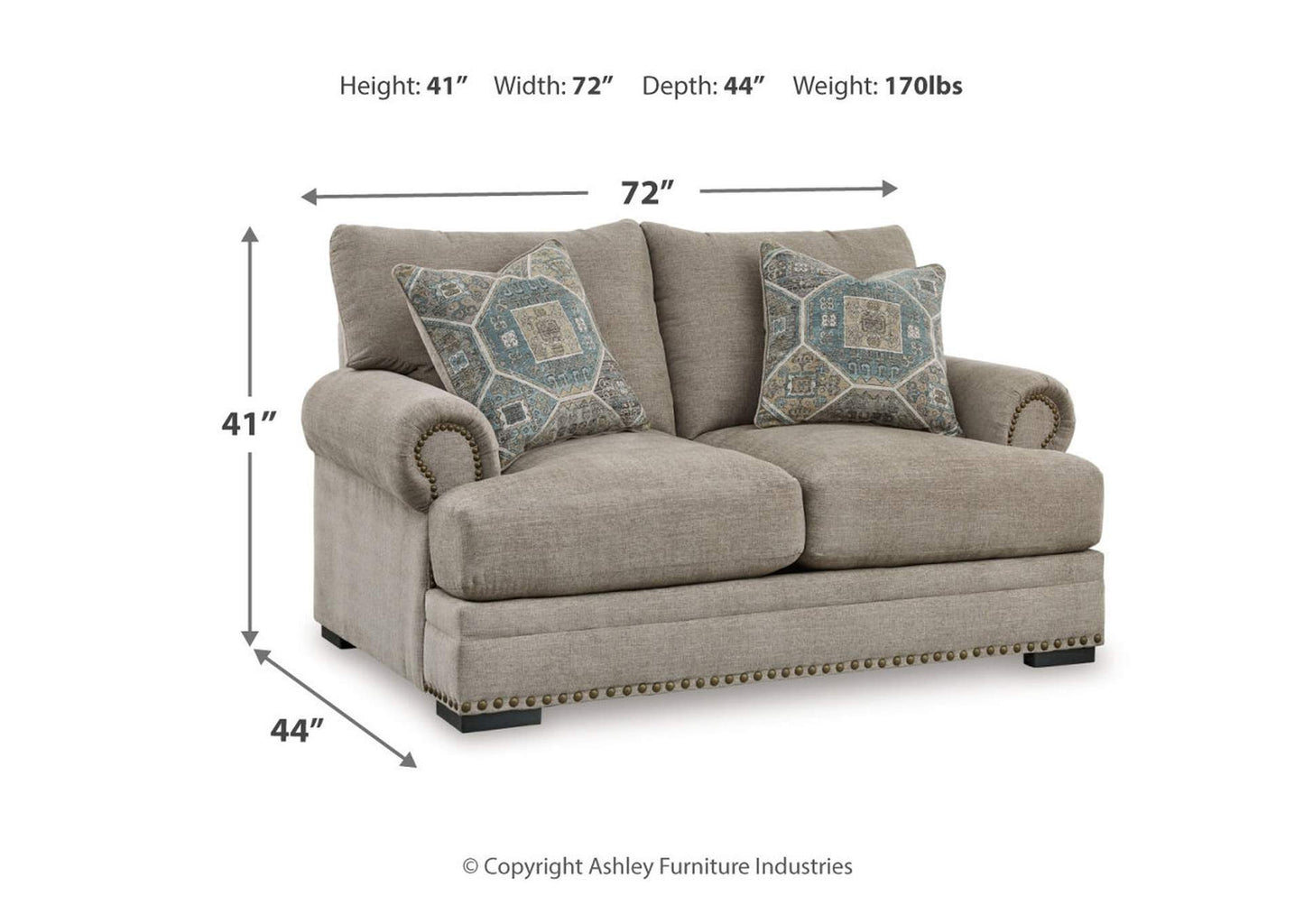 Galemore Sofa, Loveseat, Chair and Ottoman