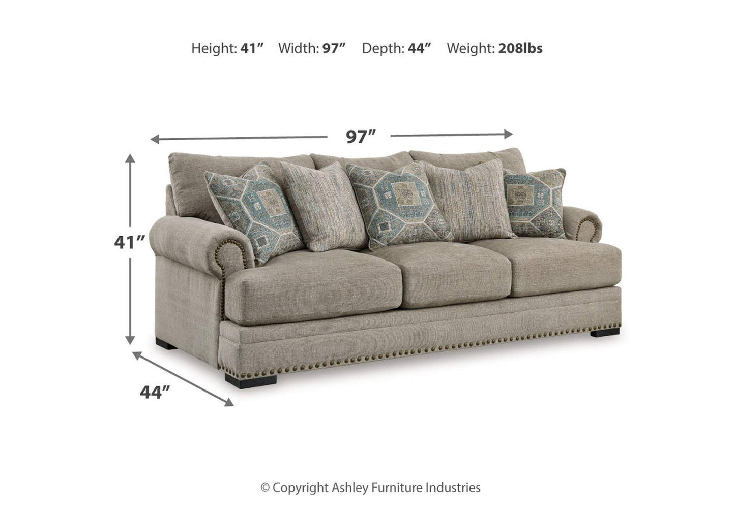 Galemore Sofa, Loveseat, Chair and Ottoman