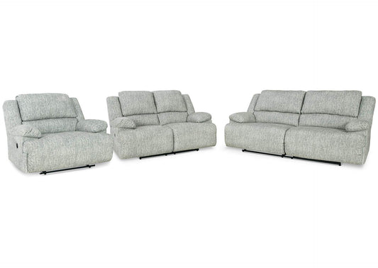 McClelland Manual Reclining Sofa, Loveseat and Recliner