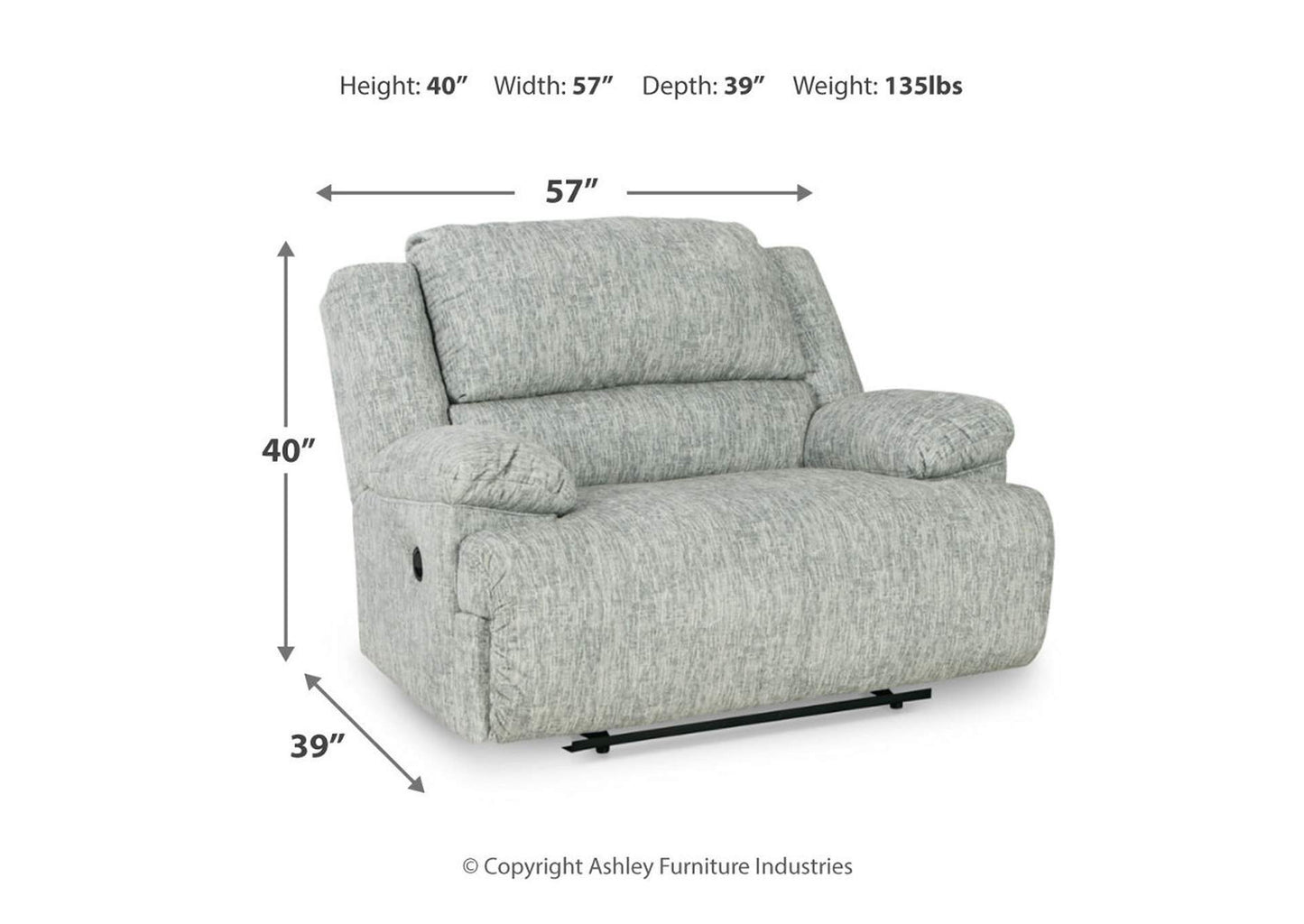 McClelland Manual Reclining Sofa, Loveseat and Recliner