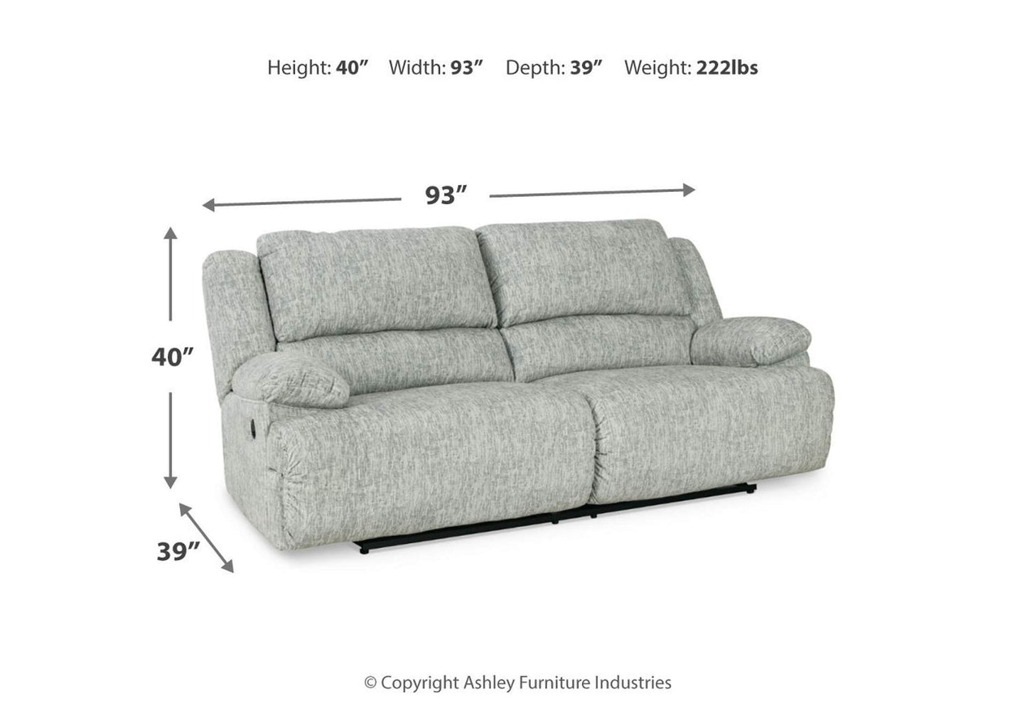 McClelland Manual Reclining Sofa, Loveseat and Recliner