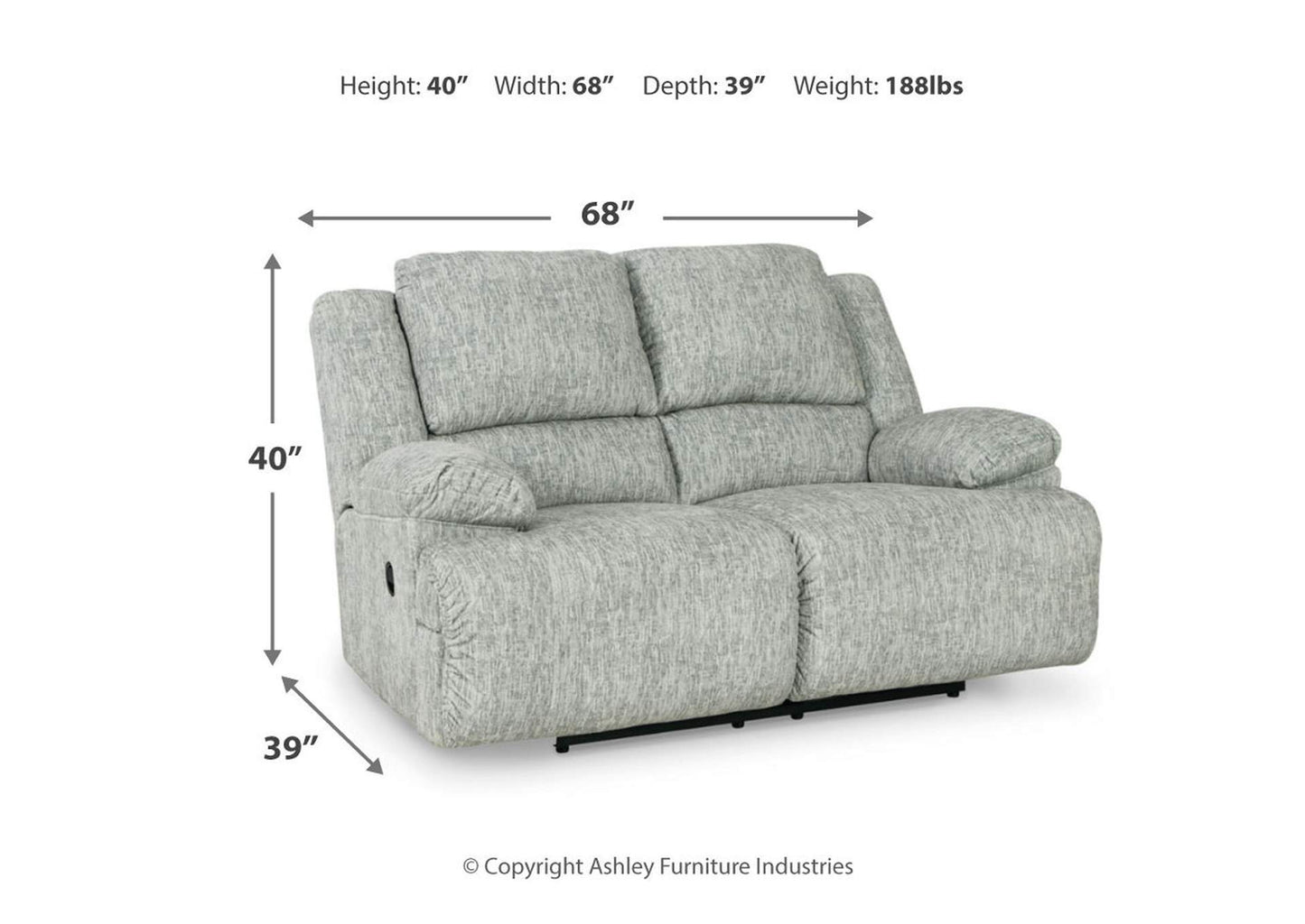 McClelland Manual Reclining Sofa, Loveseat and Recliner