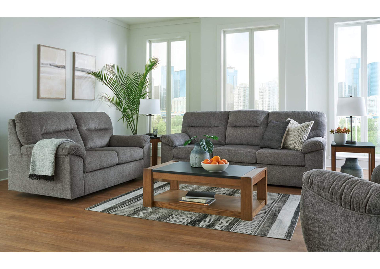 Bindura Sofa, Loveseat and Recliner