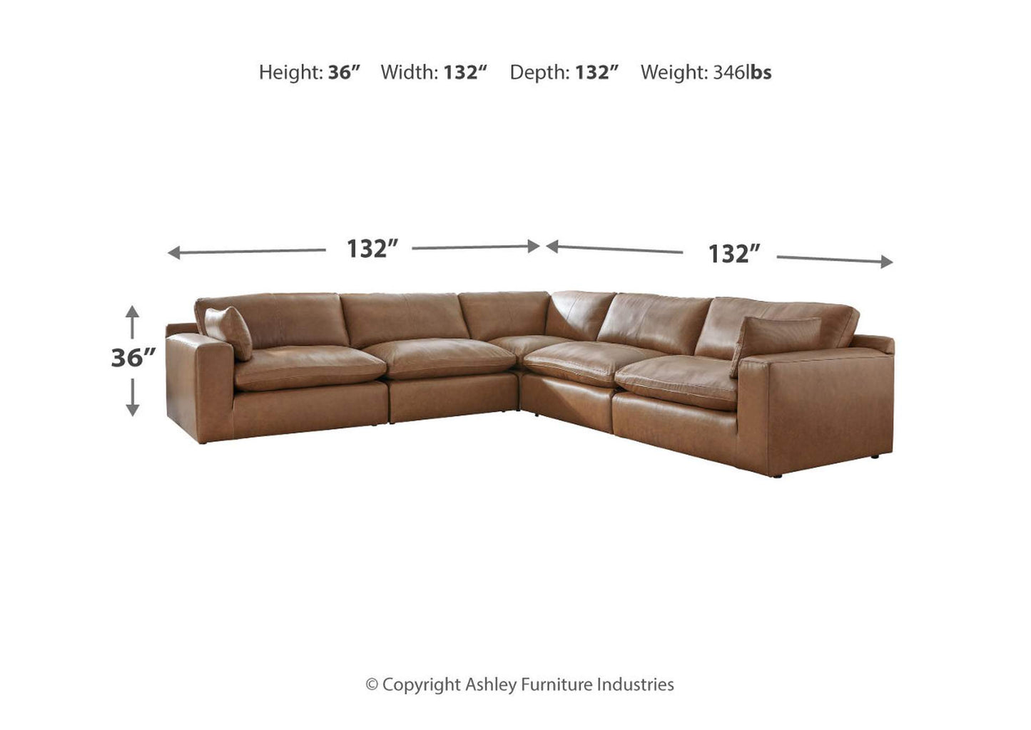 Emilia 5-Piece Sectional