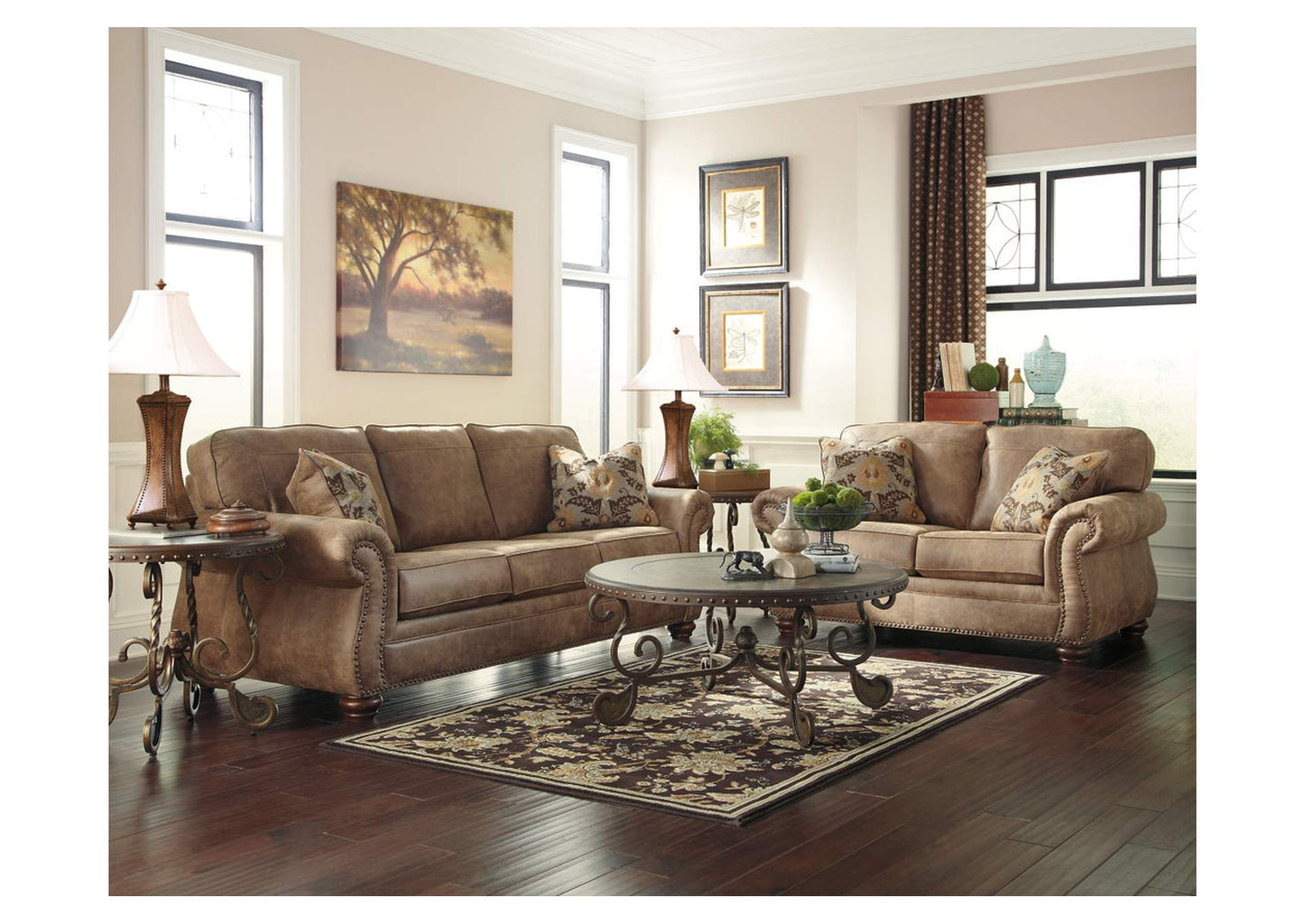 Larkinhurst Sofa and Loveseat