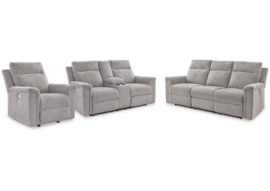 Barnsana Power Sofa, Loveseat and Recliner