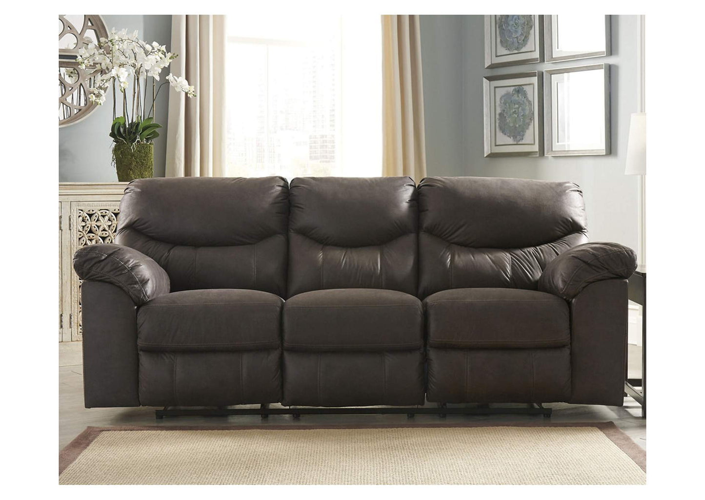 Boxberg Manual Reclining Sofa and Loveseat Set