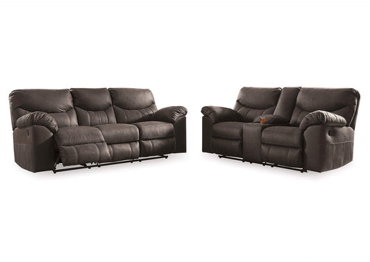 Boxberg Manual Reclining Sofa and Loveseat Set