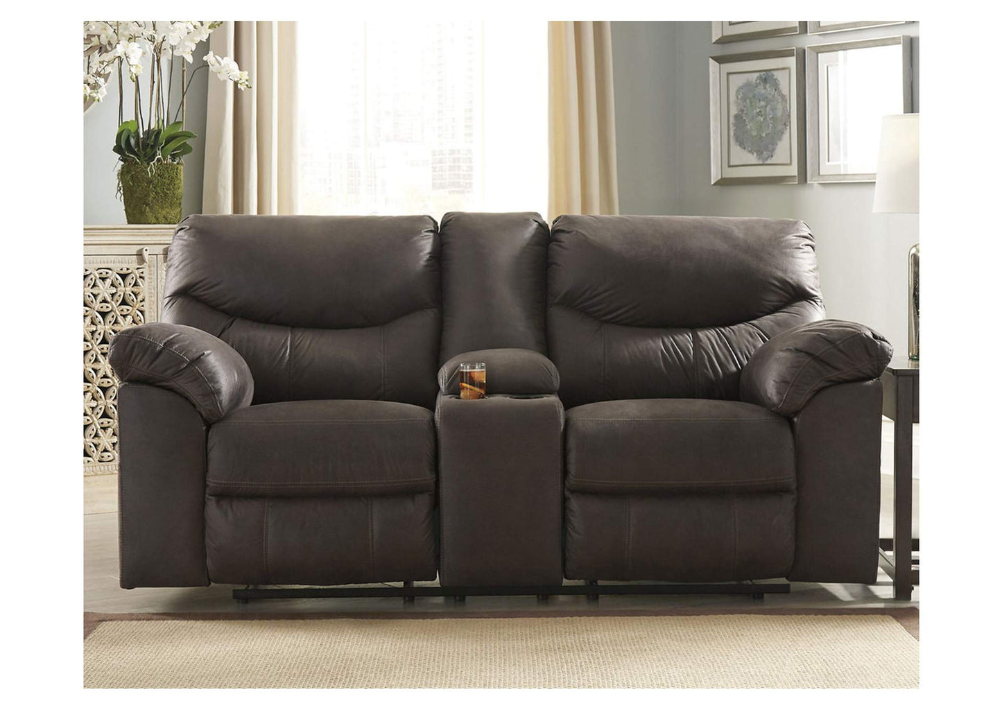 Boxberg Manual Reclining Sofa and Loveseat Set