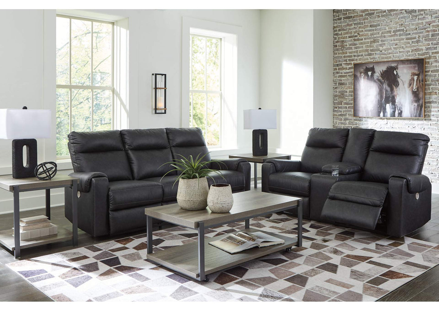 Axtellton Power Sofa and Loveseat