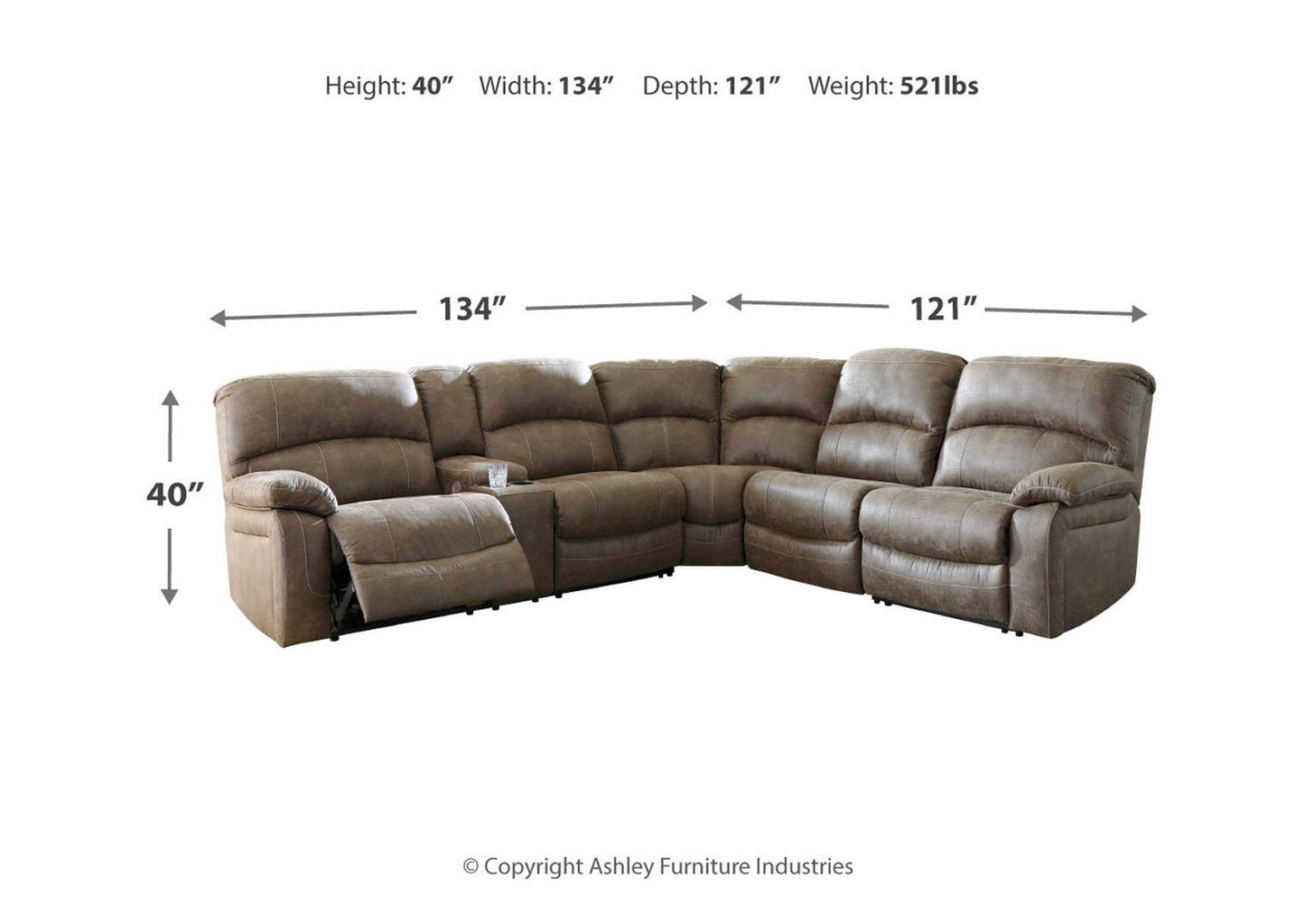 Segburg 4-Piece Power Reclining Sectional