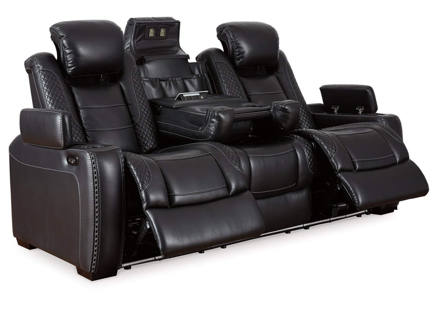 Party Time Dual Power Reclining Sofa and Loveseat Set