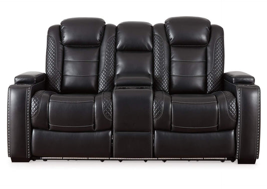 Party Time Power Reclining Loveseat with Console