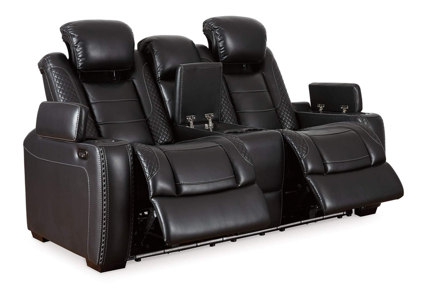 Party Time Dual Power Reclining Sofa and Loveseat Set