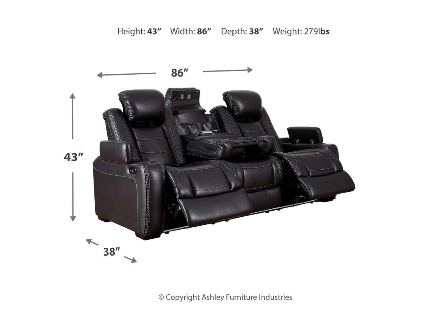 Party Time Power Sofa and Recliner