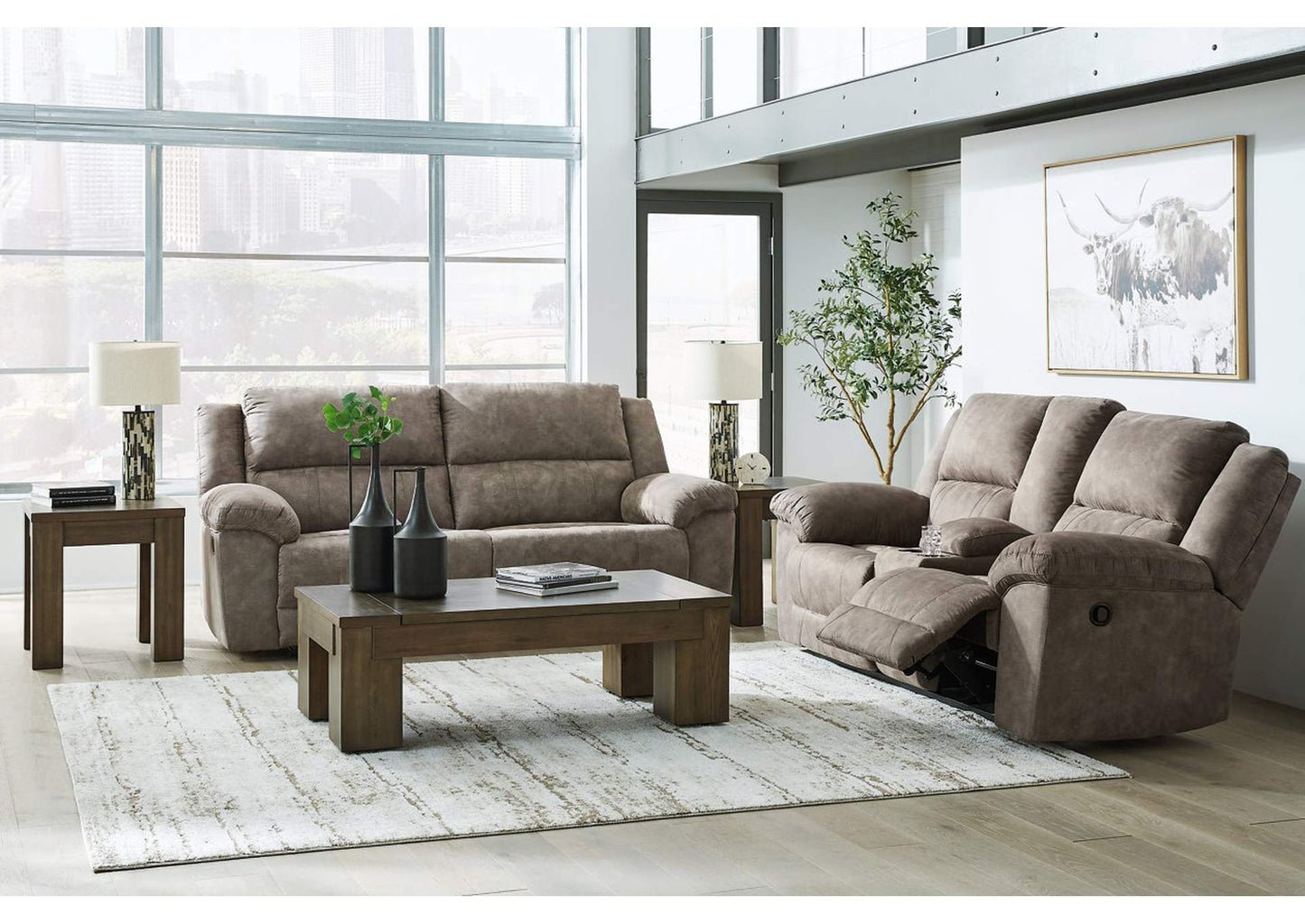 Laresview Sofa and Loveseat