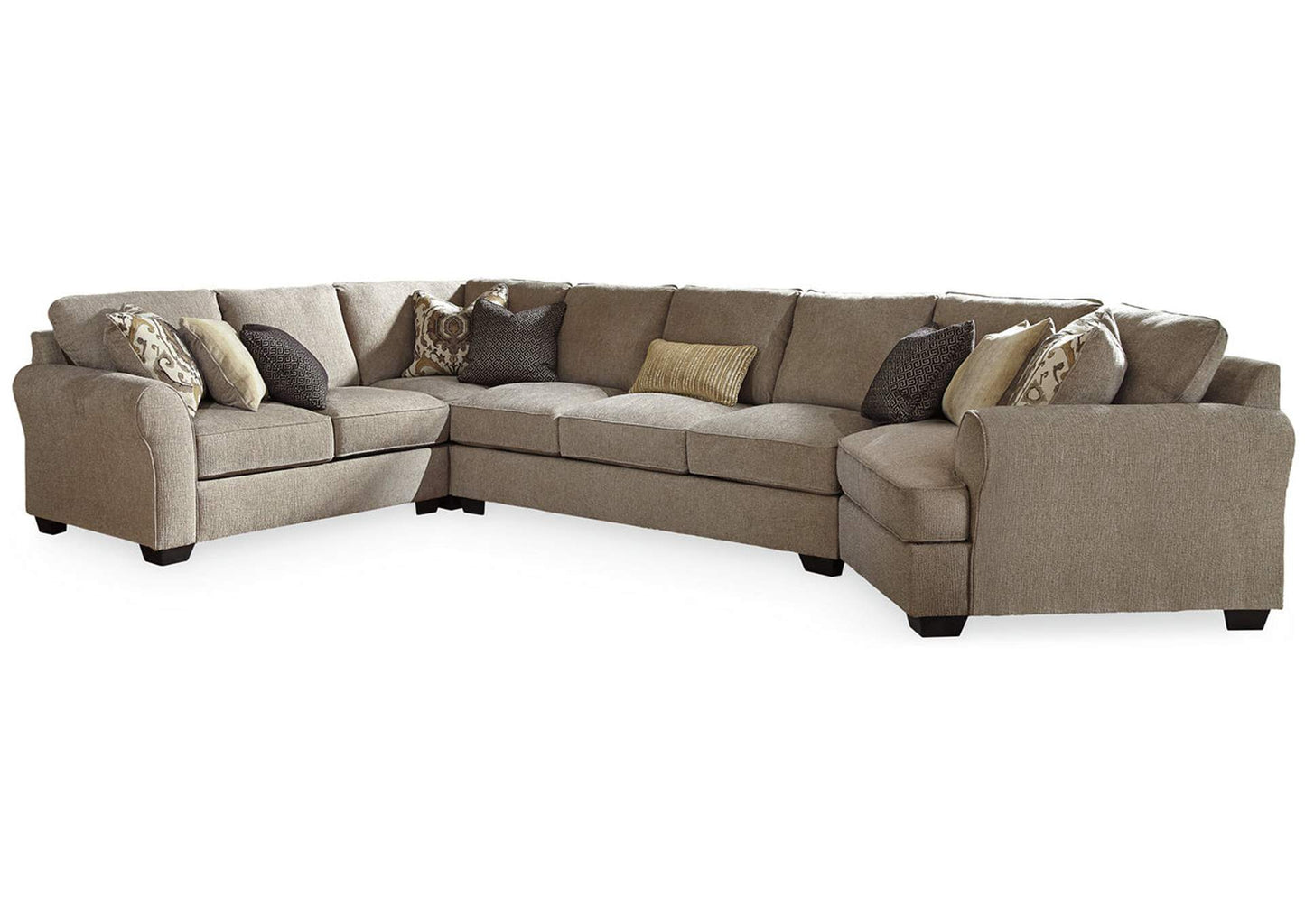 Pantomine 4-Piece Sectional with Cuddler