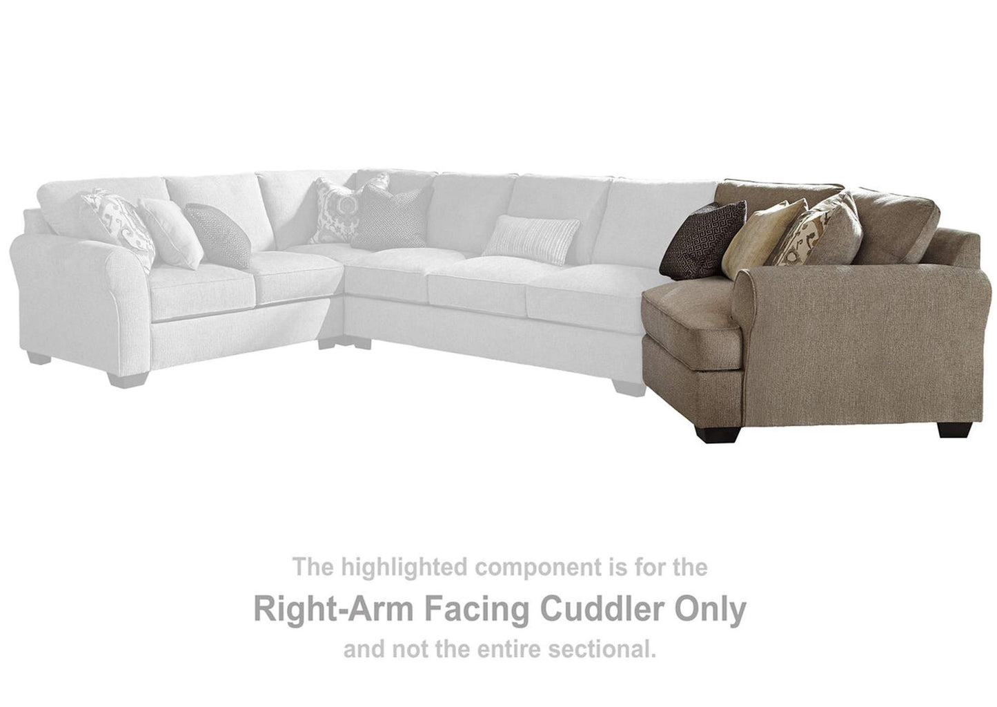 Pantomine 4-Piece Sectional with Cuddler