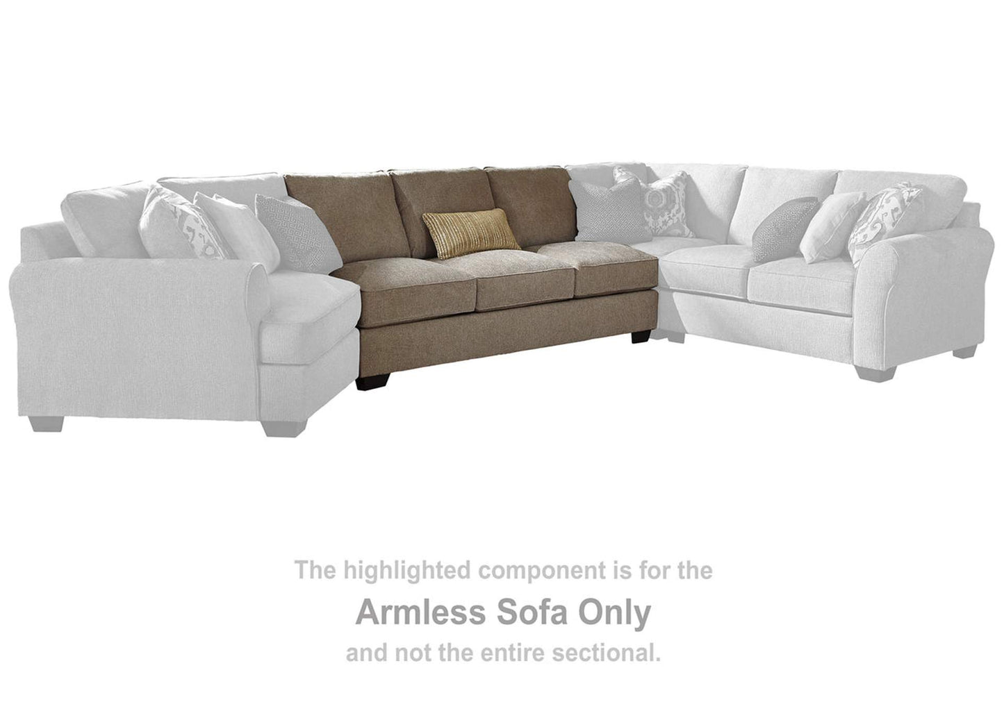 Pantomine 4-Piece Sectional with Cuddler